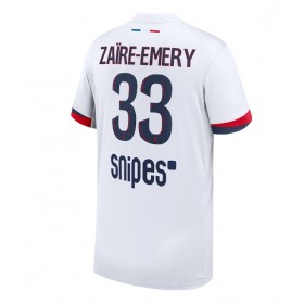 Paris Saint-Germain Warren Zaire-Emery #33 Borte skjorte 2025-26 Kortermet